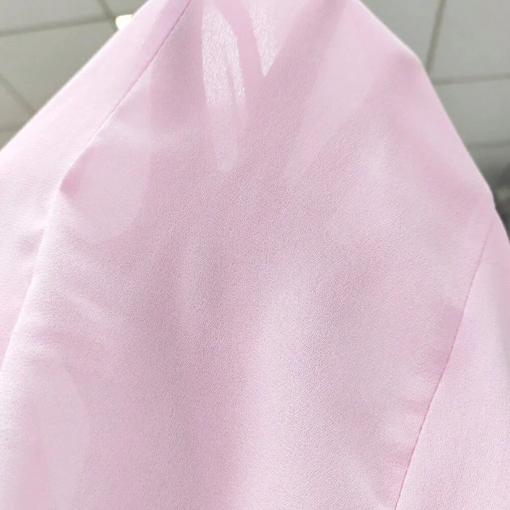 Baby Pink Elegant Party Women's Halter Bodycon Mini Dress - Picture 3 of 11